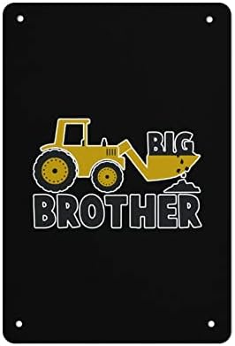 Presente do Big Brother para Tractor Vintage Iron Tin Sinp Wall Art Picture Decor pendurada placa de metal sinal