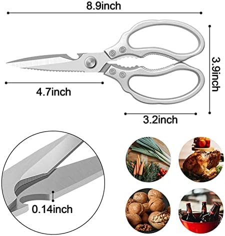 Acessórios de cozinha congeal tesouras aço inoxidável de tesoura multifuncional de tesoura de peixe vegetal tesoura multifuncional tesoura multifuncional