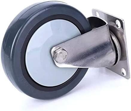 Casters giratórios 3in Polipropileno de polipropileno Girão de giro universal roda -aço de aço inoxidável Carrinho de carrinho