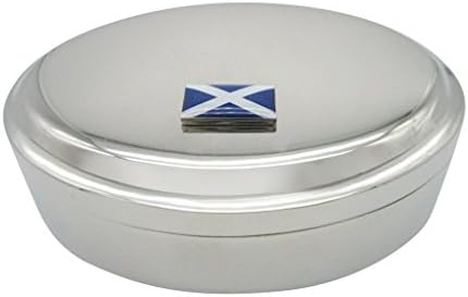 Scotland Flag Pingente Oval Tinket Jewelry Box