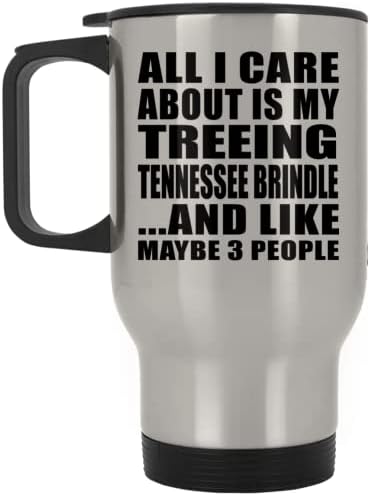 Projeta -se com tudo o que me preocupo é o meu tiro de árvore no Tennessee, caneca de viagens de prata 14 onças de