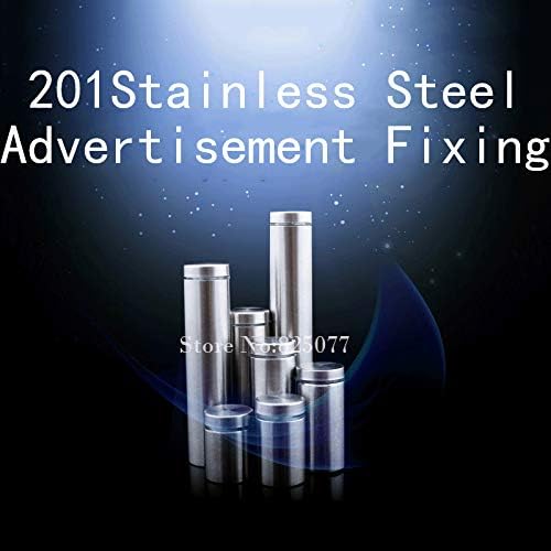 Parafuso para parafusar aço inoxidável anúncio oco parafusos de fixação Tamanho: 2530mm de pino de vidro de vidro prensa