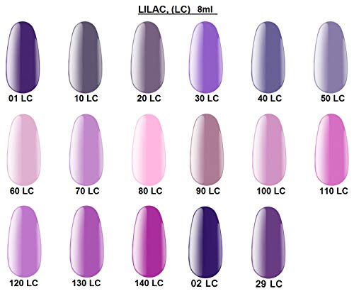 Kodi Professional Lilac, LC Series Gel Polishol Color 8ml. Gel LED/UV UNIGELET MOUGA ORIGINAL)