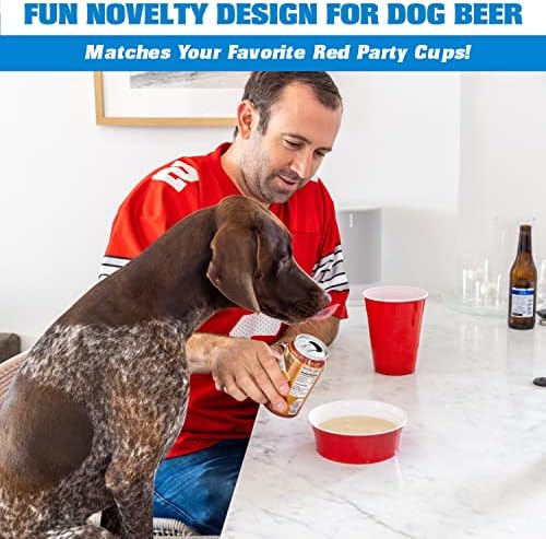 Party Dog descartável Copo vermelho Bowls de comida para gatos e cães - 50 tigelas de tamanho pequeno