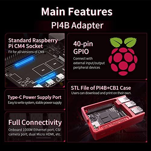 Adaptador BigTreethech PI4B v1.0 para Raspberry Pi CM4/ BTT CB1 CORRE