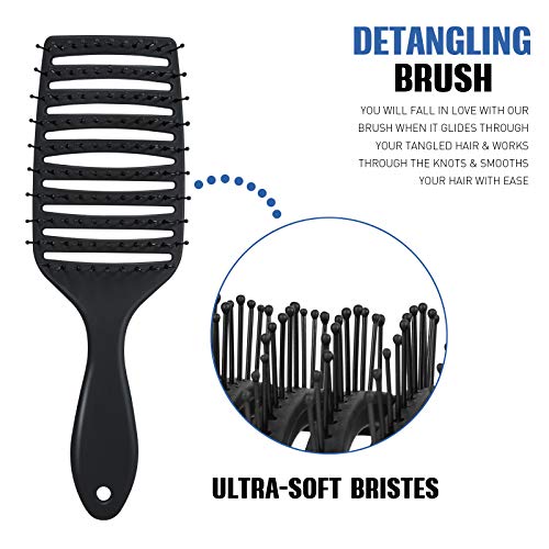 Brush de detentores - Presentes do dia das mães, conjunto de escovas de cabelo profissional, presentes para mulheres, escova