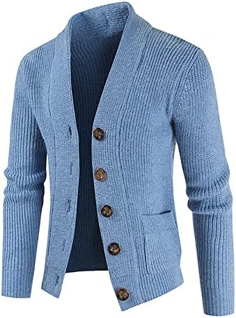 Sweter masculino etono e inverno Moda de moda solta cardigã quente camisola de lapela de malha de maconha suéter