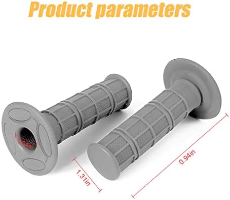 Recursos manuais de moto de 1 25 mm, guidão de borracha sem deslizamento de 2pack, garça de borracha de 1 polegada