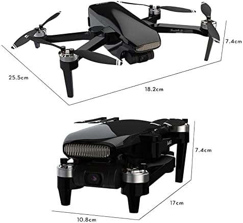 Drone GPS qiyhbvr com câmera UHD 4K para adultos - FPV RC Quadcopter com motor sem escova, retorno automático, siga -me, velocidade de vôo 20m/s, localização de fluxo óptico, altitude de altitude