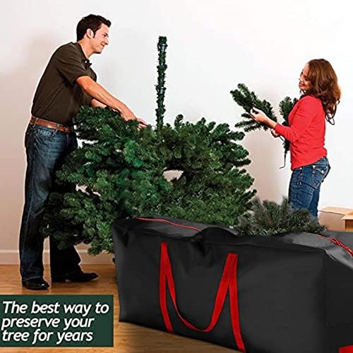 48in/69in Christmas Tree Box, Bolsas de armazenamento de cozinha Recipientes à prova d'água Caixa de armazenamento