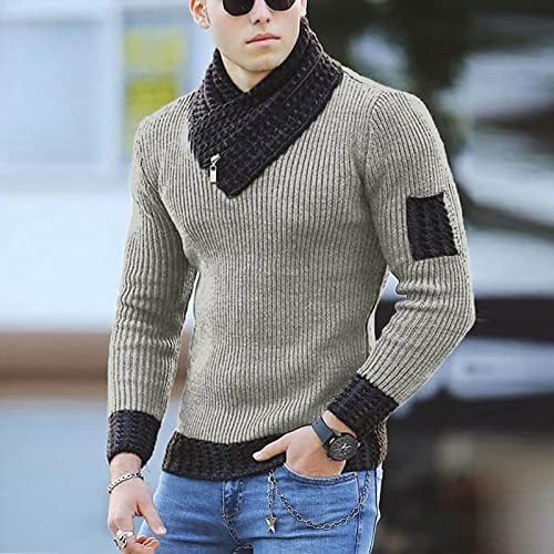 Ymosrh mass de suéter de tricô de tricô com capuz de suéter de botão fino com suéteres de grandes dimensões para