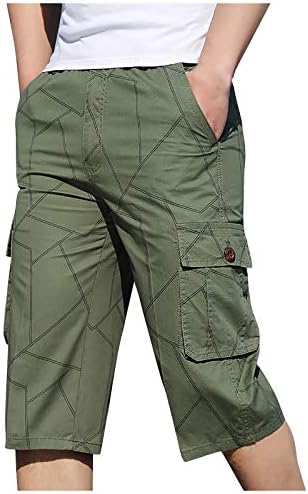 Ymosrh shorts masculinos de verão fitness fitness fisicultura de bolso de bolso impresso calças