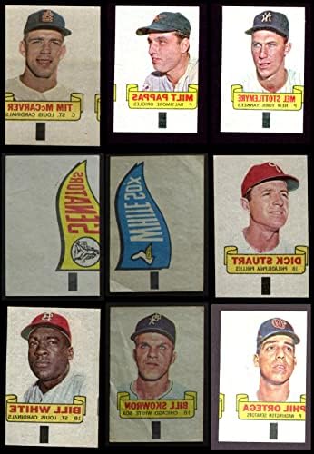 1966 TOPPS RUB OFFS Baseball Parcial Complete Conjunto VG+