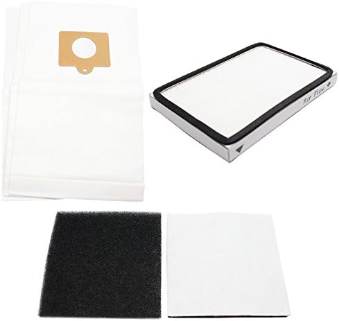 Saco de vácuo de bateria do Upstart, 2 filtro HEPA e Substituição de filtro de espuma para Kenmore 11620712000 - Compatível com Kenmore 50558, 5055, 50557, saco de vácuo tipo C; 86880, KC38KBRMZ000