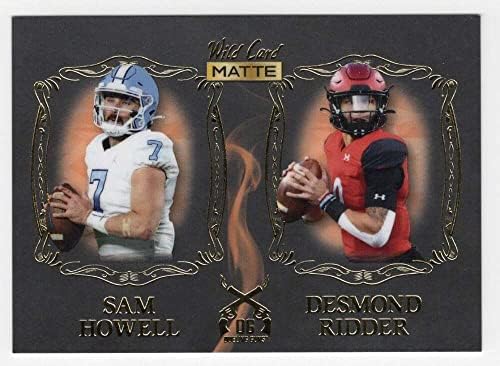 Sam Howell/Desmond Ridder RC 2022 Wild Wild Dueling Guns Rookie #DG117 Comandantes Falcons Cond NFL Football