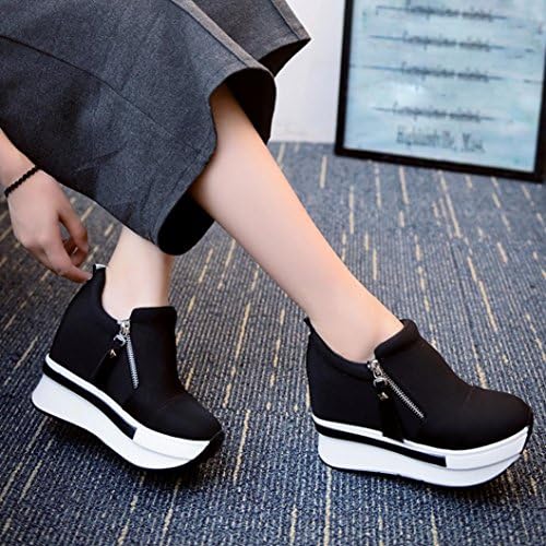Jujunx Fashion Women Wedges Boots Sapatos de plataforma deslizam em botas de tornozelo sapatos casuais de moda