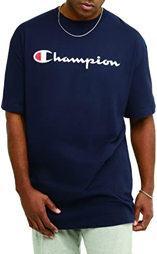 Camiseta masculina campeã, algodão do meio-médio masculino, camiseta, camiseta para homens