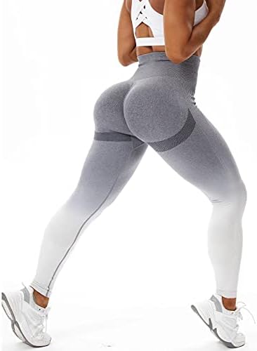 Fittoo Butt Lift Leggings sem costura para mulheres com cintura alta o treino de ginástica de ginástica de calças de ginástica