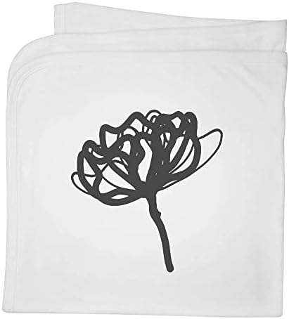 Azeeda 'flor' algodão cobertor/xale