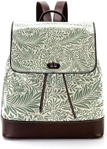 VBFOFBV LAPTOP CASual leve para homens e mulheres, folha de flores verdes de plantas vintage