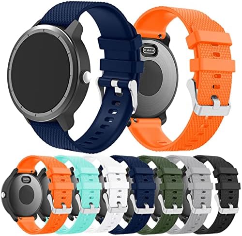 CEKGDB 20mm Silicone Rubber Watch Strap Watch Band para Garmin Vivoactive 3/Vivomove HR Smart Watch Band Band