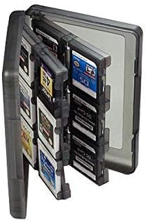 OSTENT 28-em-1 Game Memory Card Case Holder Storage para Nintendo 3DS LL/XL-Color Black
