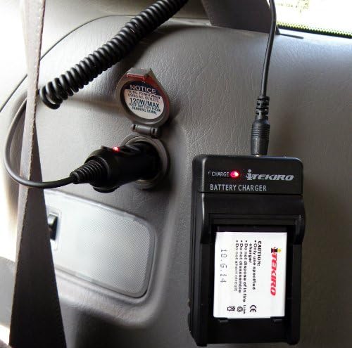 Kit de carregador de bateria de carro de parede AC ITEKIRO para Panasonic SV-AV100S + ITEKIRO 10 em 1 Cabo de carregamento USB