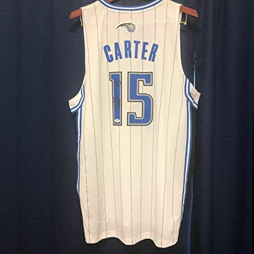 Vince Carter assinou Jersey PSA/DNA Orlando Magic autografado - camisas da NBA autografadas