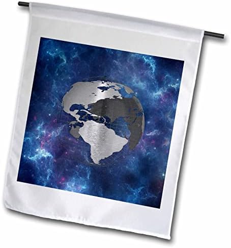 3drose espacial arte de uma ver através do Globe of Earth. - Bandeiras