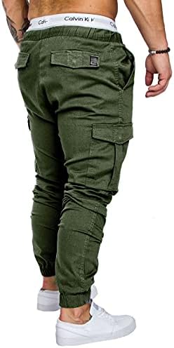 Moda masculina Loja Bonita PocketJeans Calça Ferramenta de Camuflagem M-4xl