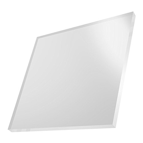 Folha de acrílico fundido - 24 x 24 - branco - 3 mm de espessura - usado em instalações de arte, modelos, exibição e sinalização,