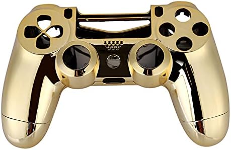 CHENQIAN PLÁSTICO Game Pad Handle Hous House Shell Controller Caso Hard Case para PS4 Slim Gold