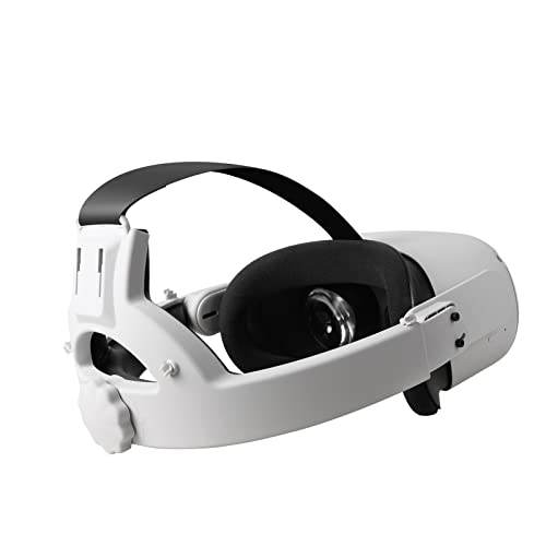 Bandeira da cabeça ajustável Damohony com acessórios de almofada na cabeça para o fone de ouvido Oculus Quest 2 VR, aprimore