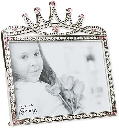 Roman Giftware Inc, Caroline Collection, New Baby, Crown Princess Crown de 6 H, religioso, inspirador, durável