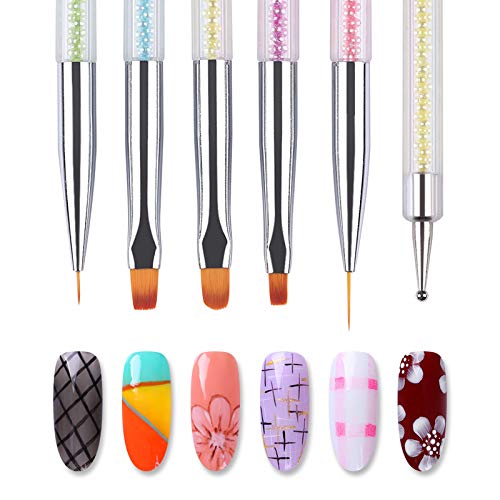 GBSTORE 5 PCS Ponto de arte da arte da arte da unha Drancagem caneta ， Manicure Care Tool Tercening Double Dotting Tools Set ， Nail