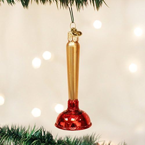 Ornamentos de Natal do Velho Mundo: ornamentos soprados de vidro de vidro para o banheiro para a árvore de Natal