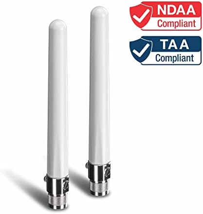 Trendnet 4/6 dbi surto de banda dupla ao ar livre Omni Antenna Kit, fusível de proteção de surto substituível, tew-ao46s