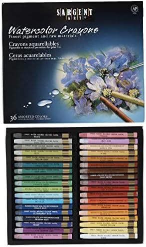 Sargent Art 22-1136 36 Crayons de aquarela premium, preto