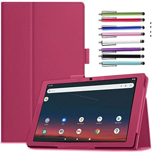 Epicgadget Caso para Onn 10,1 polegadas tablet Gen 3 2022 - Slim Lightweight Folio PU Couro dobrável Caixa de tampa + 1 caneta aleatória