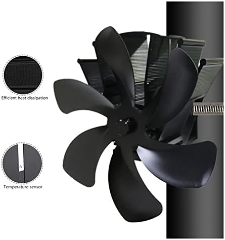 Syxysm 4/5/6 Fan de lareira Fã de fogão alimentado com ventilador de madeira queimador de madeira Distribuição de calor