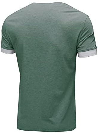 Camisas Henley masculinas V Camisetas de manga curta T Camisetas