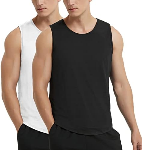 Tampas de tanques do pilógio, camisas sem mangas para fitness masculina, tampas de ginástica seca rápida para homens