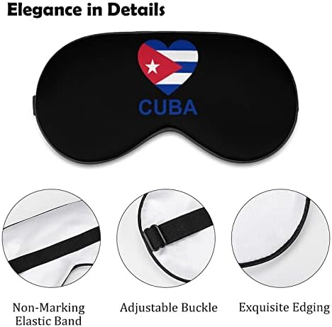 Love Cuba Sleep Eye Máscara macia e engraçada sombra ocular capa de olho Máscara de dormir para viajar