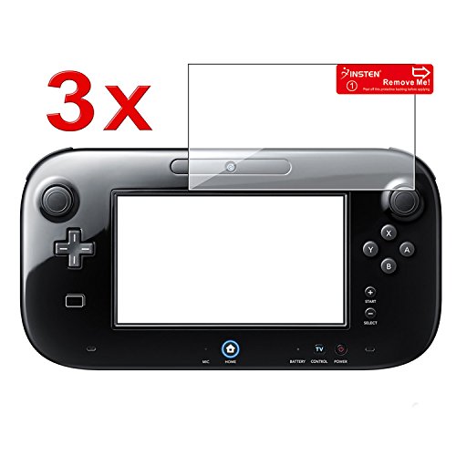 EveryDaysource Compatível com Nintendo Gamepad Wii U 3-Pack Reutilable LCD Screen Protector