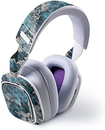 Mightyskins Fibra de carbono compatível com o fone de ouvido Astro A30 Wireless Gaming - Rift | Acabamento protetor de fibra