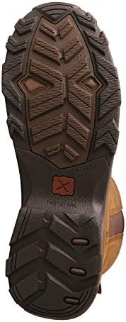 Twisted X Men's 8 ″ Pull-On Hiker Boot-Botas ocidentais com dedo mole com vampiro de couro de grão completo