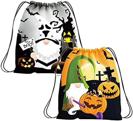 Halloween Sacos de doces de cordas de Halloween sacas de mochilas de tração de guloseimas safras de festas de halloween saco de