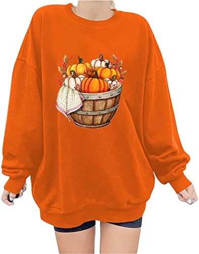 Camisolas de outono para mulheres de suéter de pulôver imprimido camisetas soltas de blusa solta