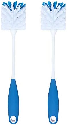 Phyex 2 embalagem Long Handle Bottle Scrubbing Brushes, limpador de garrafas para lavar penas de vidro, decantador de