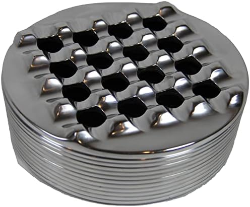 Cinzelo de charuto de metal de alumínio com tampa para homens duráveis ​​de 16 buracos de design de grade bandeja de cinzas de